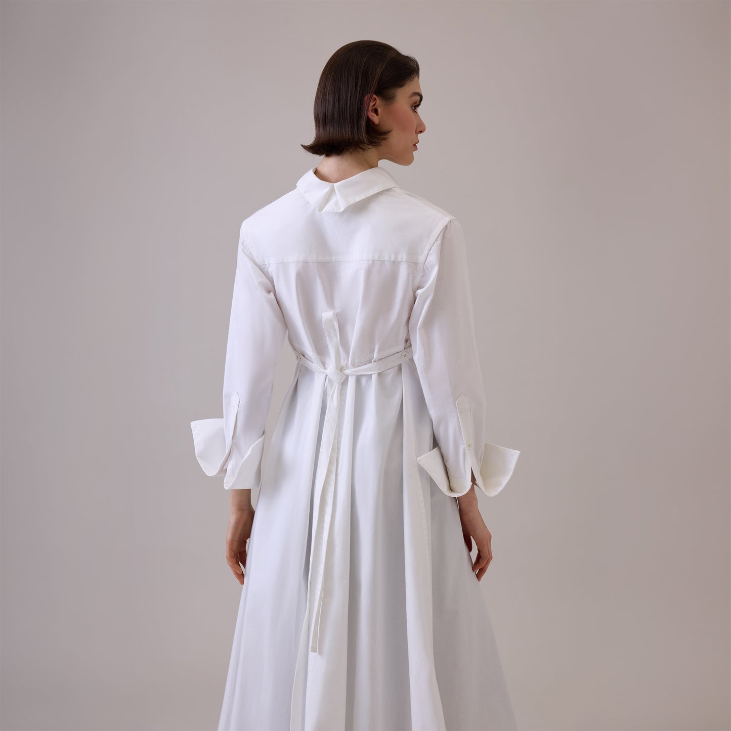 Shirt Coat with Long Collar